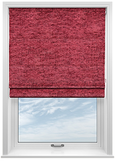 Maurice, Raspberry - Twist&Fit Roman Blind